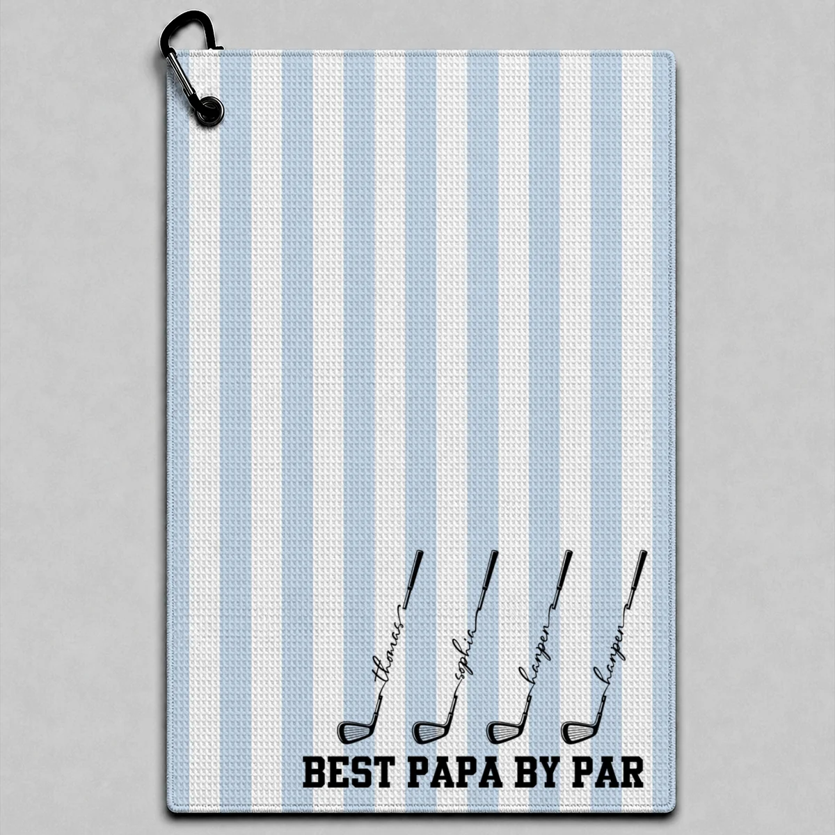 Best Dad Grandpa By Par Custom Kid Name - Personalized Golf Towel - Father's Day Gift For Golfers, Dad, Husband - Image 10