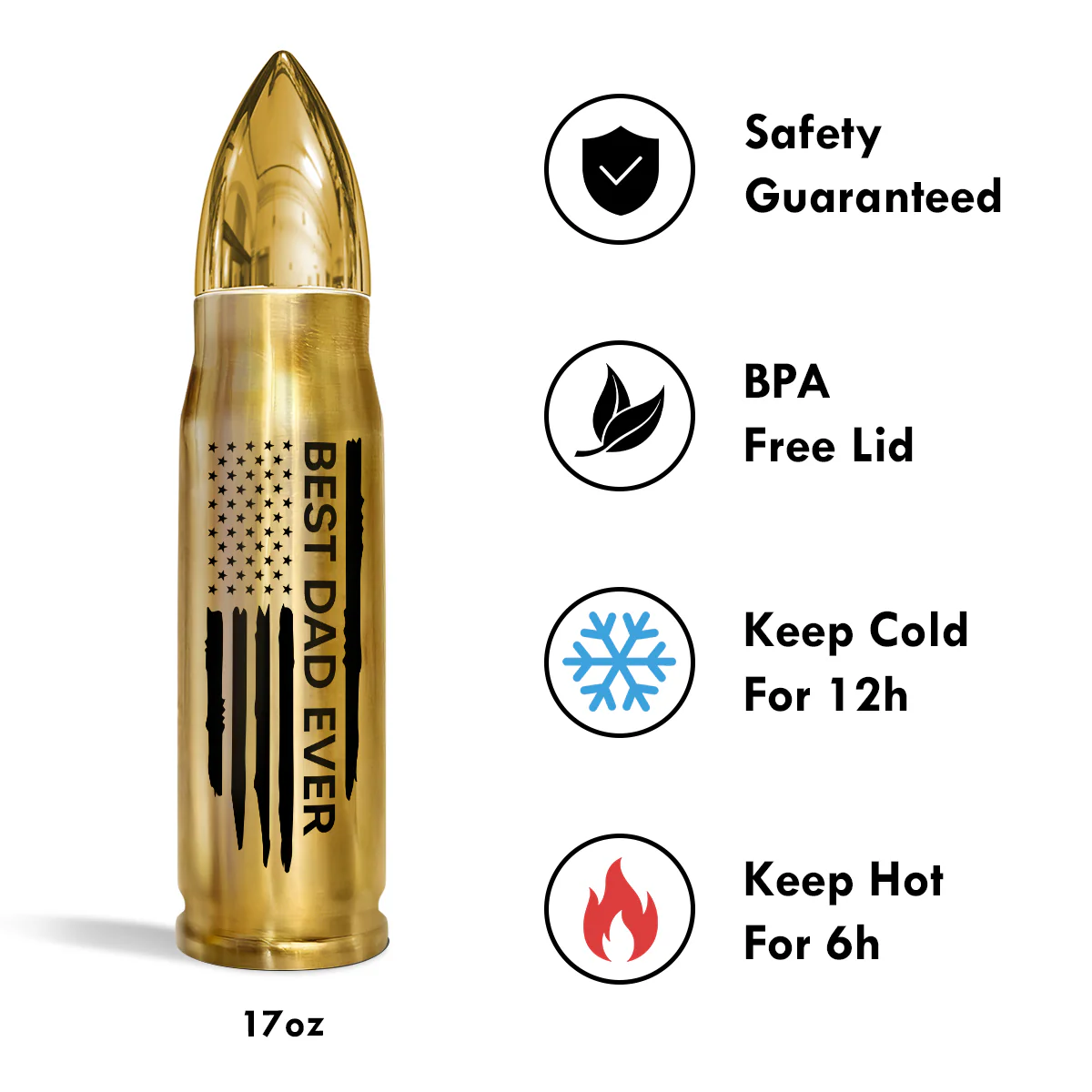 Best Dad Grandpa Ever Nation Flag Dad And Kids Personalized Bullet Tumbler - Image 7