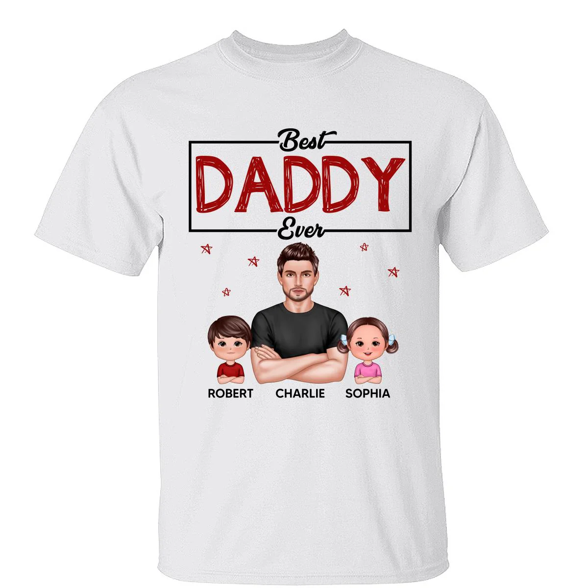 Best Dad Grandpa Uncle Ever Real Man And Kids Personalized Shirt