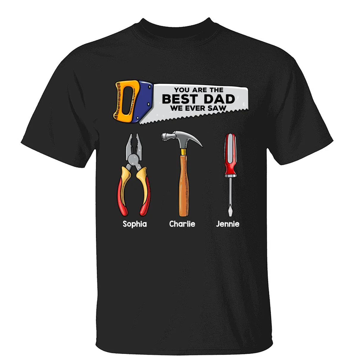 Best Dad Grandpa We Ever Saw Tools Personalized Shirt
