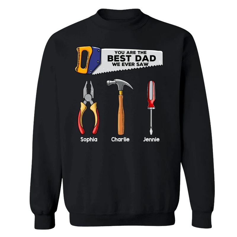 Best Dad Grandpa We Ever Saw Tools Personalized Shirt - Image 15