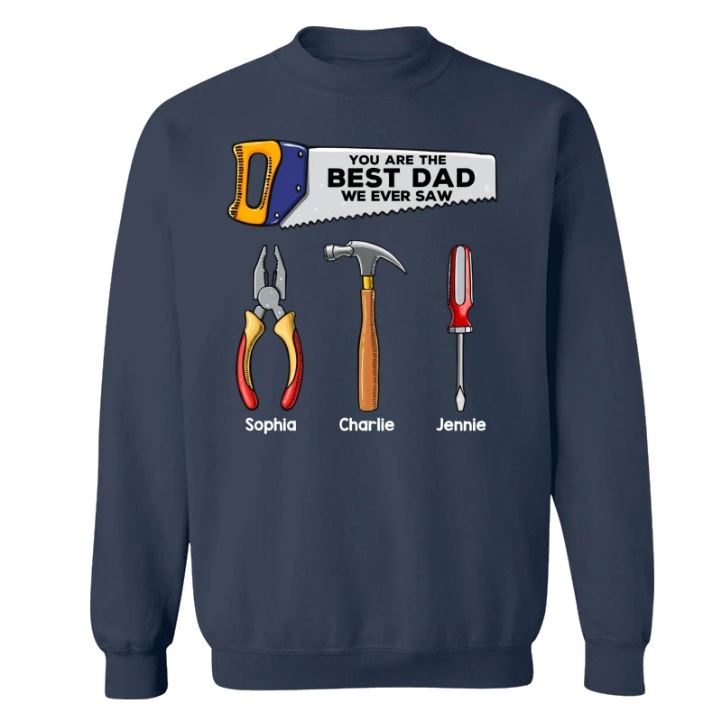 Best Dad Grandpa We Ever Saw Tools Personalized Shirt - Image 16