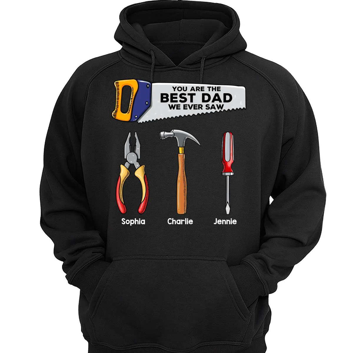 Best Dad Grandpa We Ever Saw Tools Personalized Shirt - Image 3