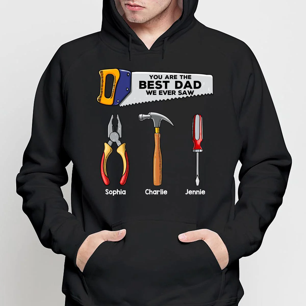 Best Dad Grandpa We Ever Saw Tools Personalized Shirt - Image 4