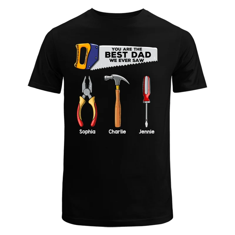 Best Dad Grandpa We Ever Saw Tools Personalized Shirt - Image 5