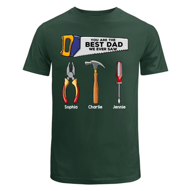 Best Dad Grandpa We Ever Saw Tools Personalized Shirt - Image 8