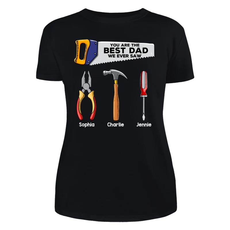 Best Dad Grandpa We Ever Saw Tools Personalized Shirt - Image 9
