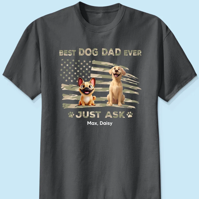 Best Dog Dad Ever Nation Flag - Personalized Shirt - Father's Day Gift For Dog Dad, Patriotic 4th Of July Gift, USA 250th Anniversary - Image 13