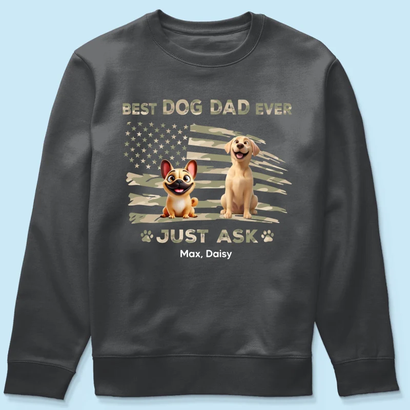 Best Dog Dad Ever Nation Flag - Personalized Shirt - Father's Day Gift For Dog Dad, Patriotic 4th Of July Gift, USA 250th Anniversary - Image 18