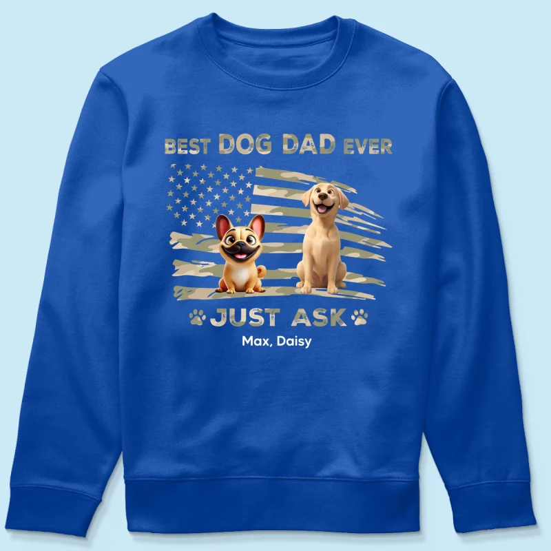 Best Dog Dad Ever Nation Flag - Personalized Shirt - Father's Day Gift For Dog Dad, Patriotic 4th Of July Gift, USA 250th Anniversary - Image 20