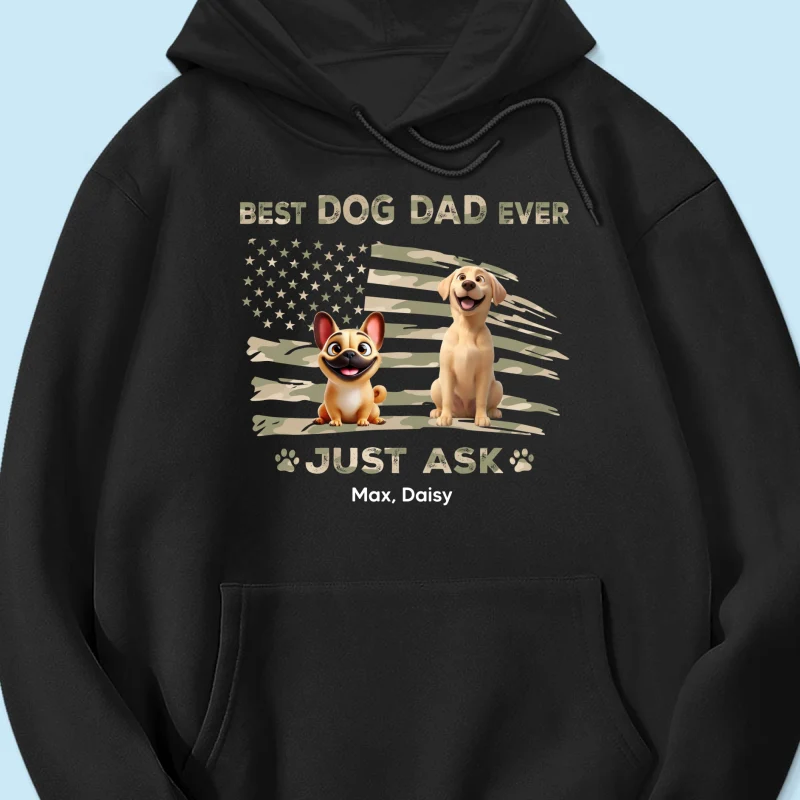Best Dog Dad Ever Nation Flag - Personalized Shirt - Father's Day Gift For Dog Dad, Patriotic 4th Of July Gift, USA 250th Anniversary - Image 21