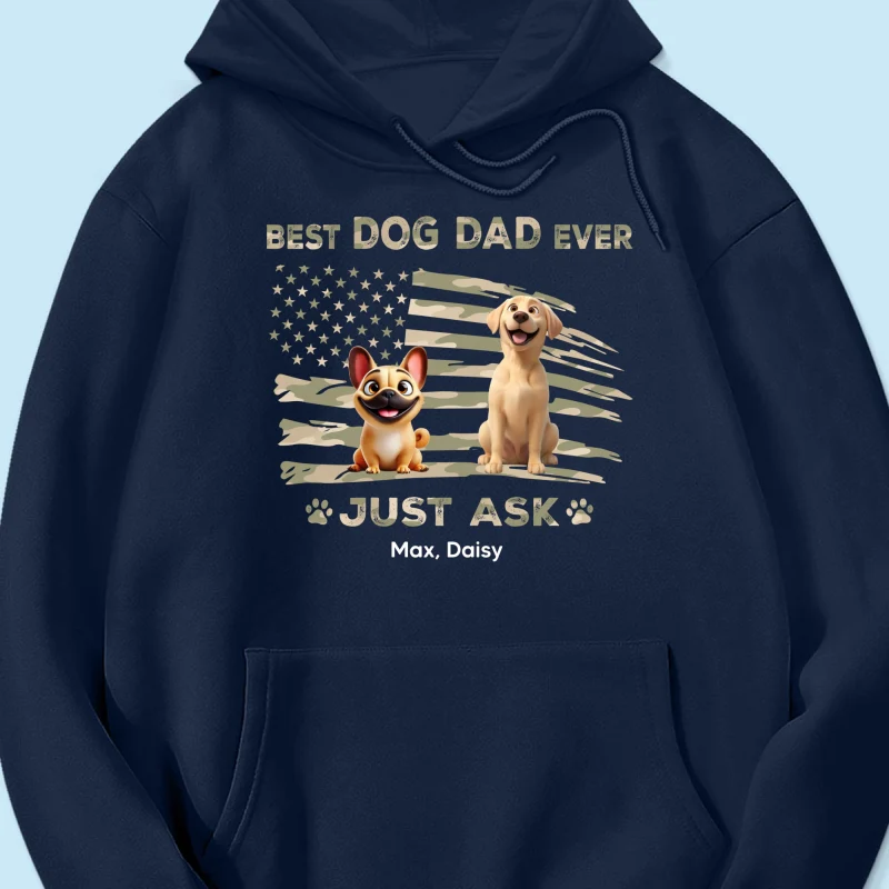 Best Dog Dad Ever Nation Flag - Personalized Shirt - Father's Day Gift For Dog Dad, Patriotic 4th Of July Gift, USA 250th Anniversary - Image 22
