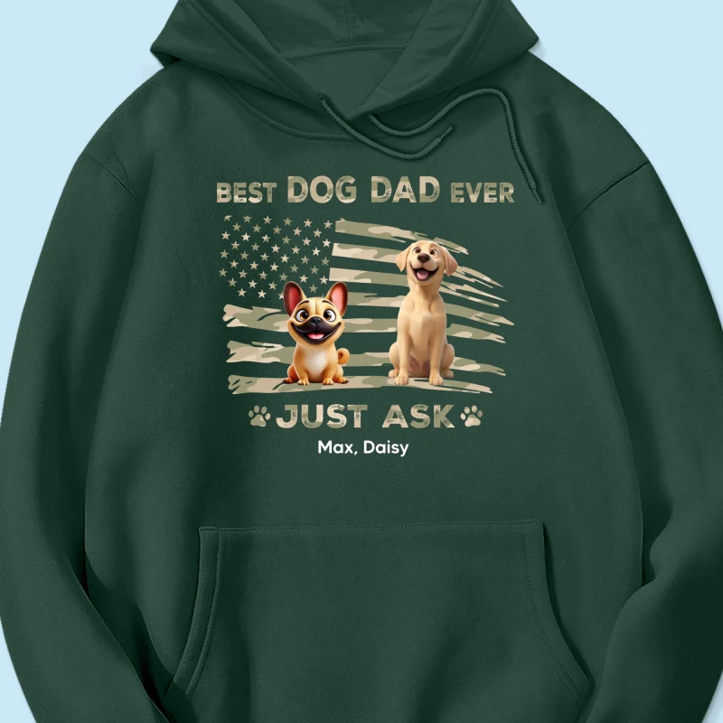 Best Dog Dad Ever Nation Flag - Personalized Shirt - Father's Day Gift For Dog Dad, Patriotic 4th Of July Gift, USA 250th Anniversary - Image 24