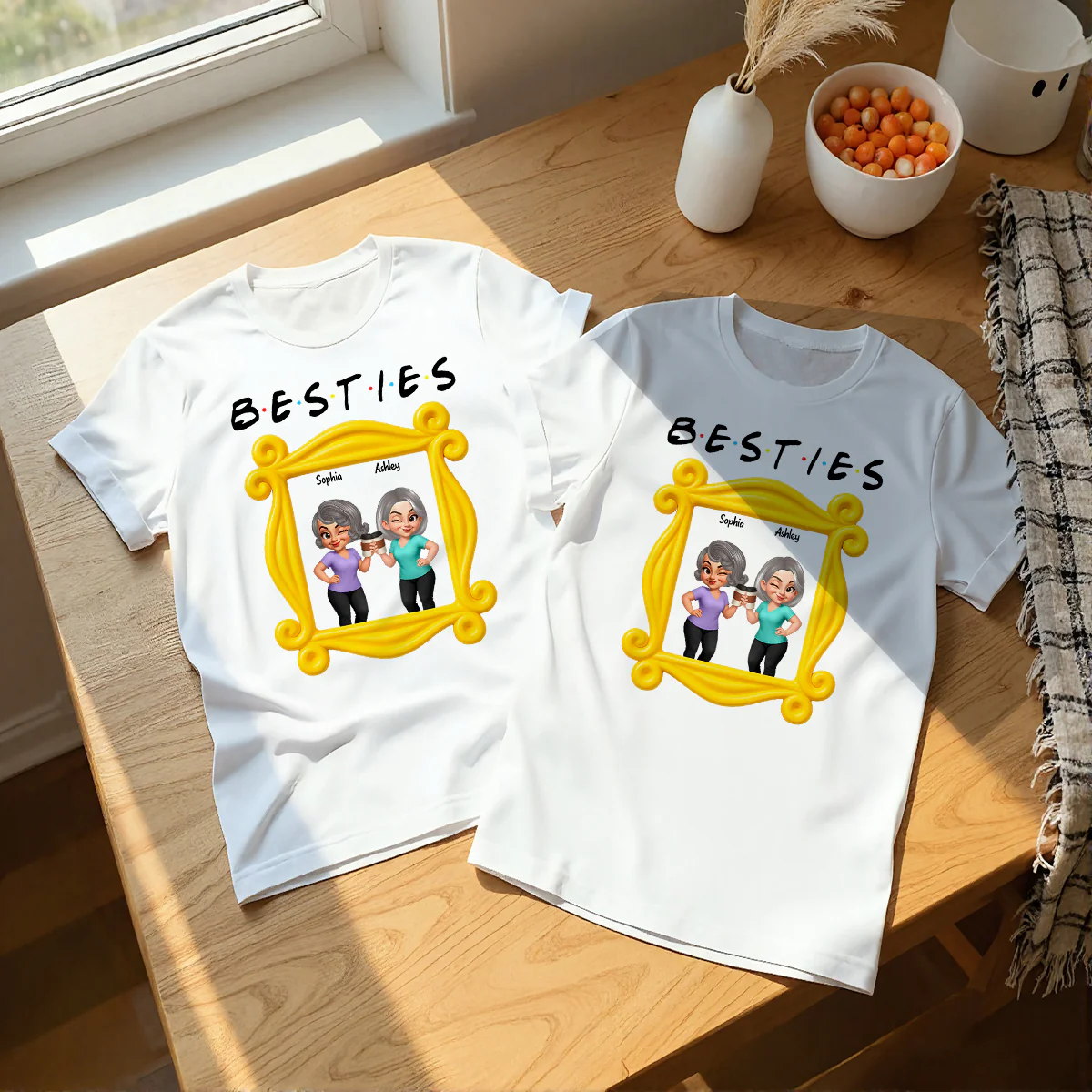 Best Friends Personalized Funny Matching Shirts, Sweatshirts, Fall Gift for Best Friends - Image 10
