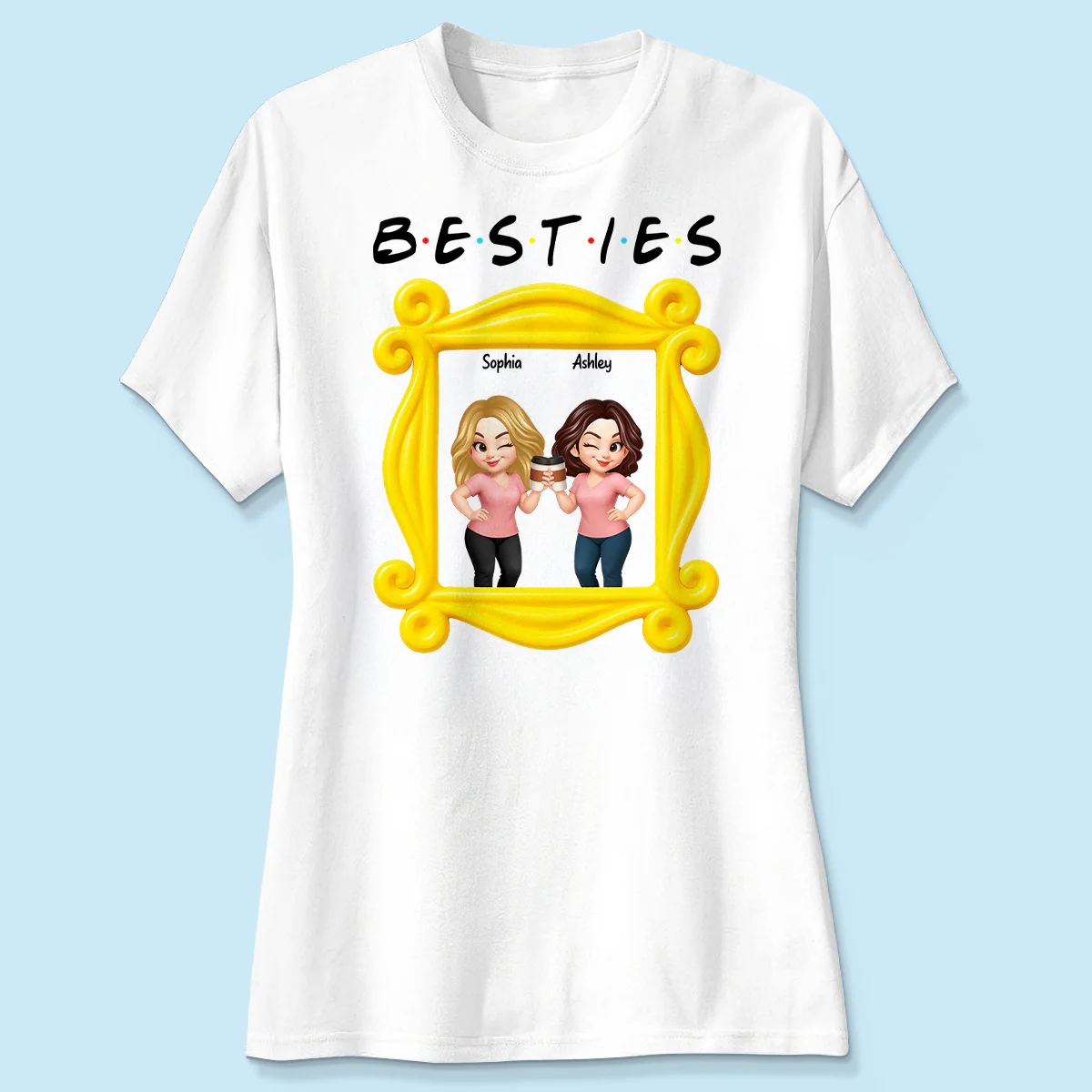 Best Friends Personalized Funny Matching Shirts, Sweatshirts, Fall Gift for Best Friends - Image 11