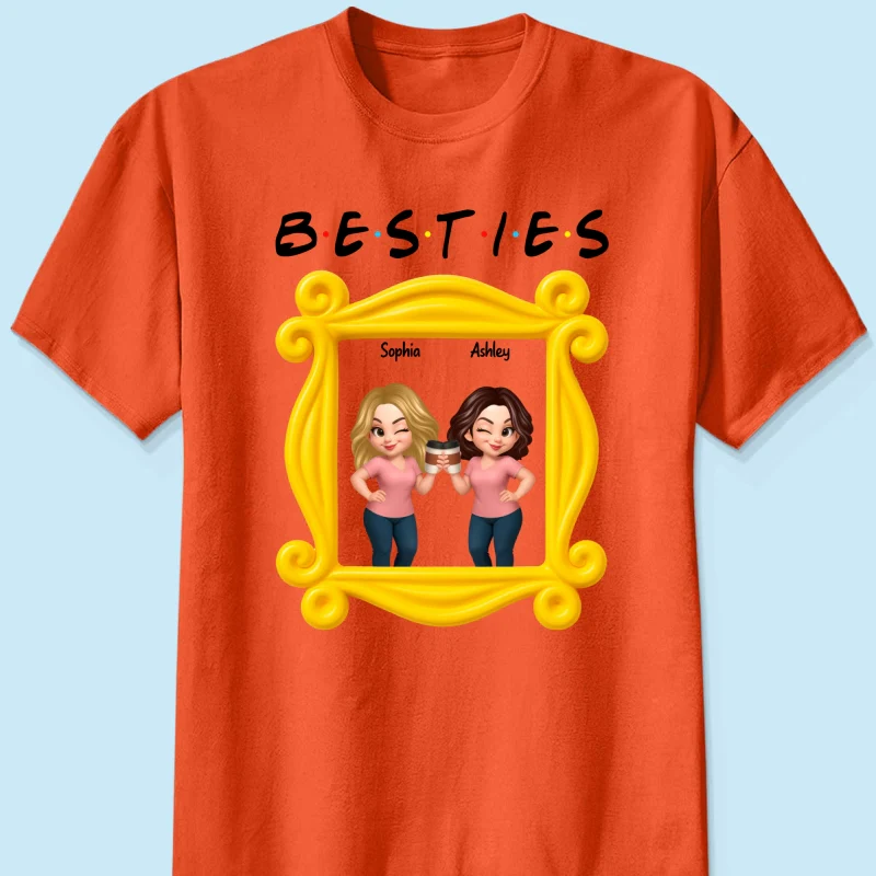 Best Friends Personalized Funny Matching Shirts, Sweatshirts, Fall Gift for Best Friends - Image 21