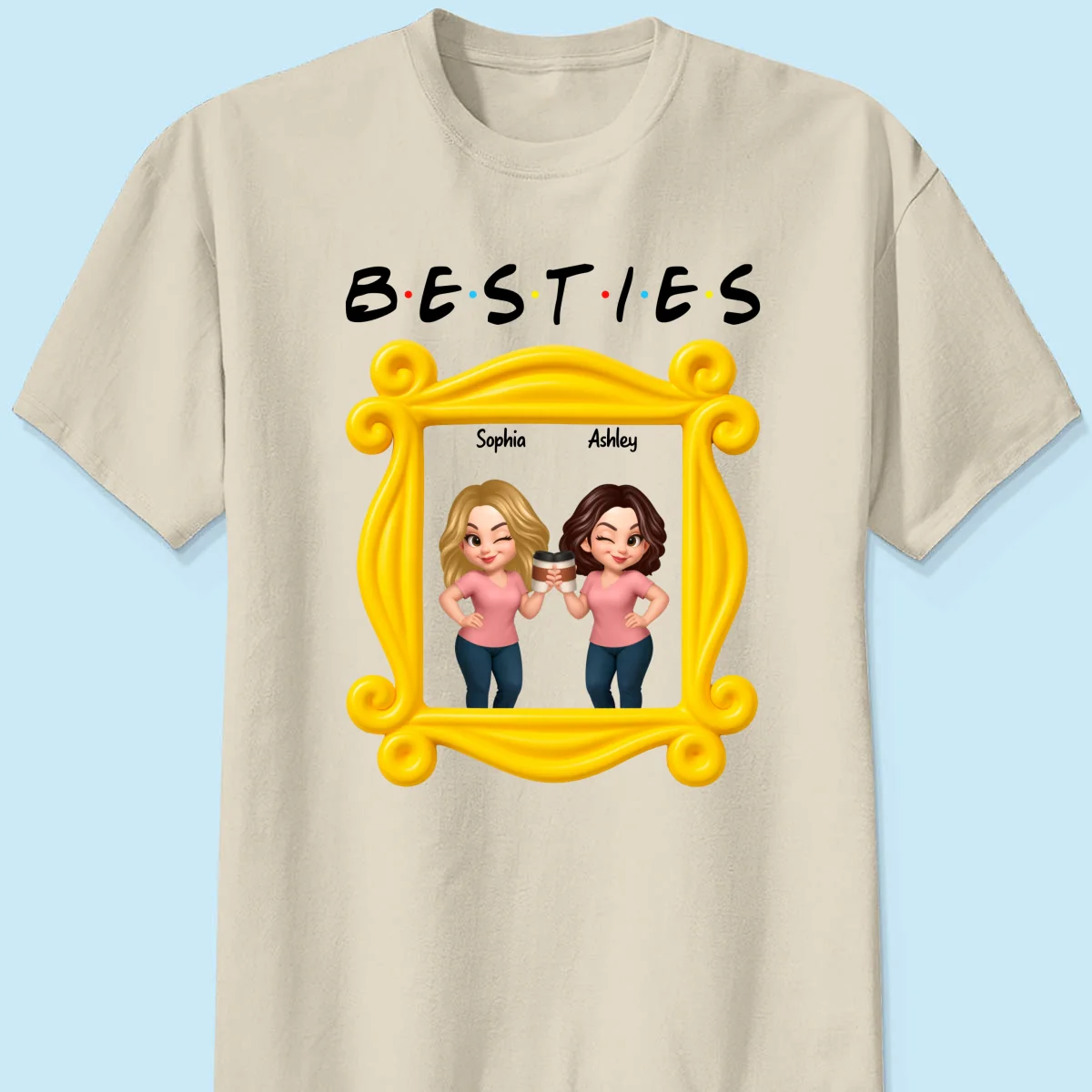 Best Friends Personalized Funny Matching Shirts, Sweatshirts, Fall Gift for Best Friends - Image 23