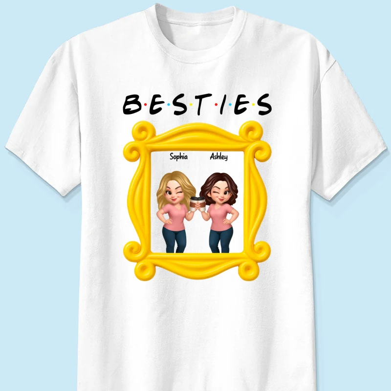 Best Friends Personalized Funny Matching Shirts, Sweatshirts, Fall Gift for Best Friends - Image 24