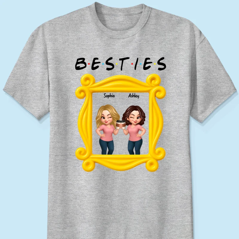 Best Friends Personalized Funny Matching Shirts, Sweatshirts, Fall Gift for Best Friends - Image 25