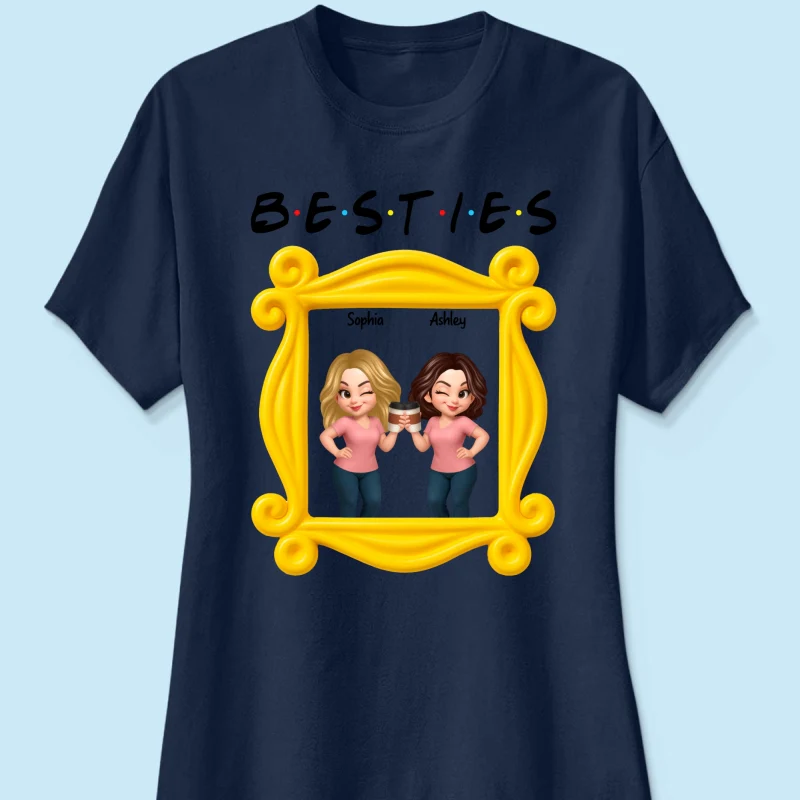 Best Friends Personalized Funny Matching Shirts, Sweatshirts, Fall Gift for Best Friends - Image 34
