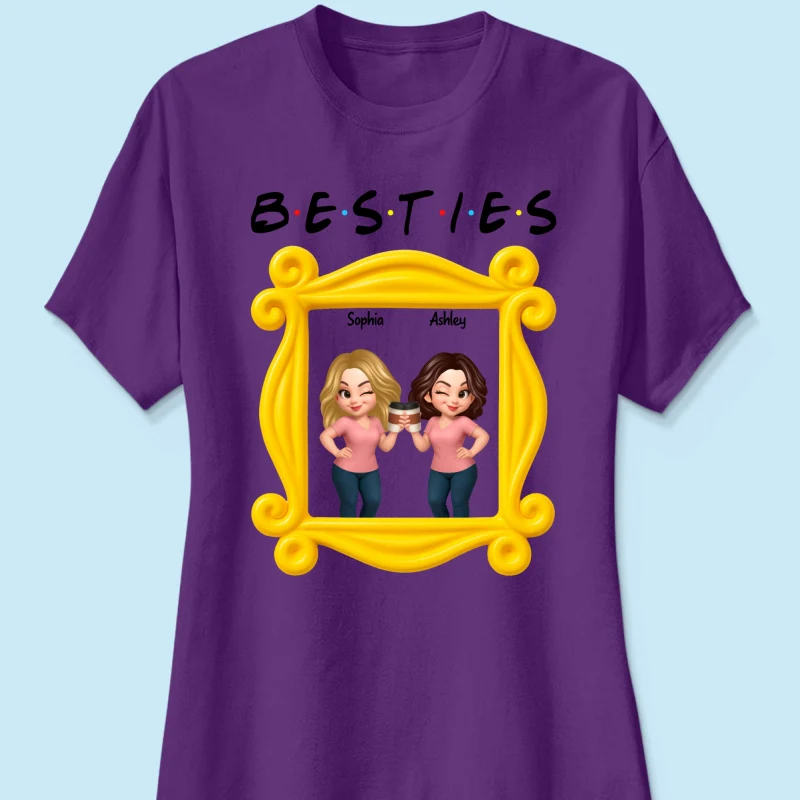 Best Friends Personalized Funny Matching Shirts, Sweatshirts, Fall Gift for Best Friends - Image 36