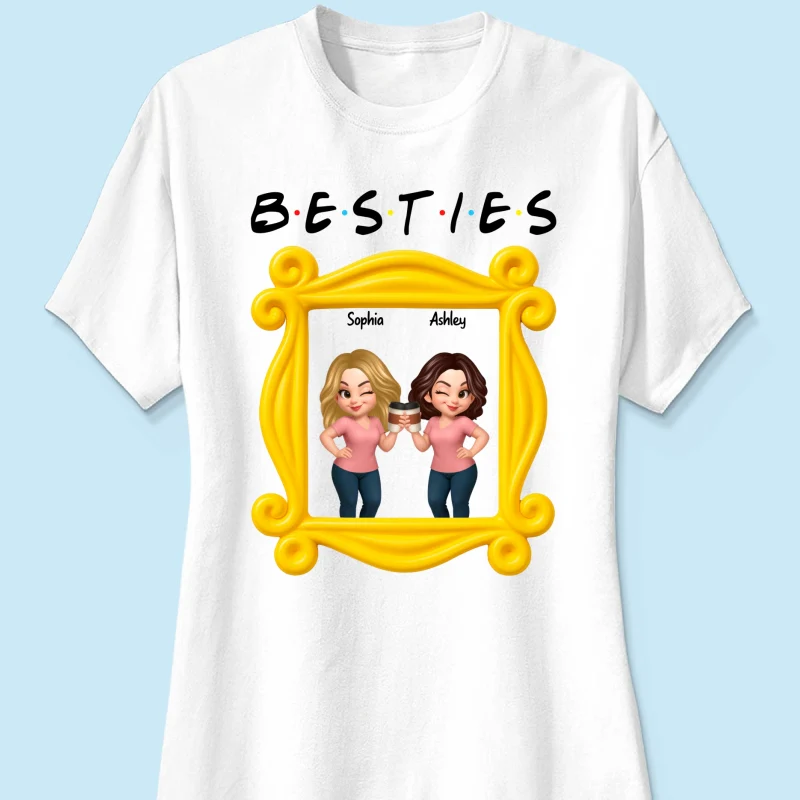 Best Friends Personalized Funny Matching Shirts, Sweatshirts, Fall Gift for Best Friends - Image 41
