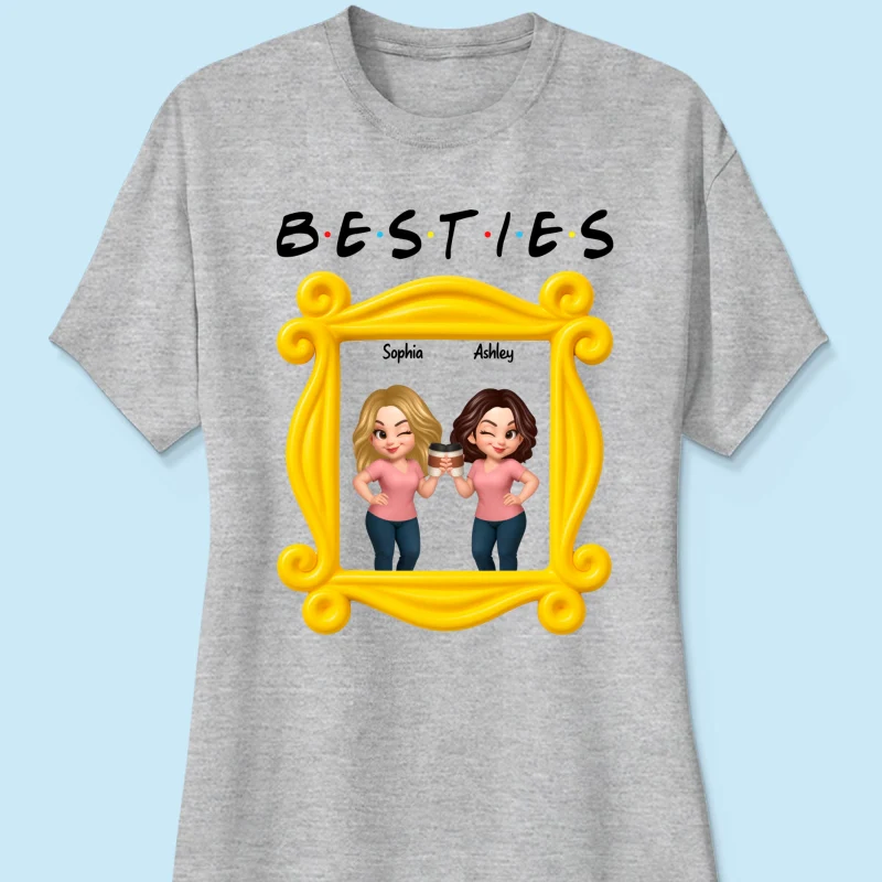 Best Friends Personalized Funny Matching Shirts, Sweatshirts, Fall Gift for Best Friends - Image 42