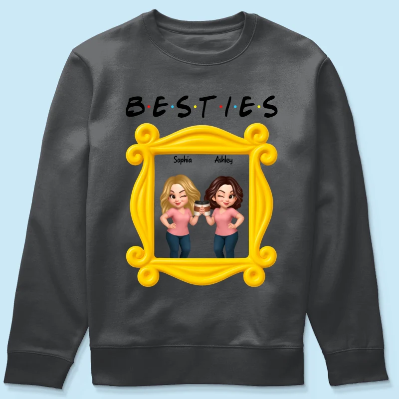 Best Friends Personalized Funny Matching Shirts, Sweatshirts, Fall Gift for Best Friends - Image 65