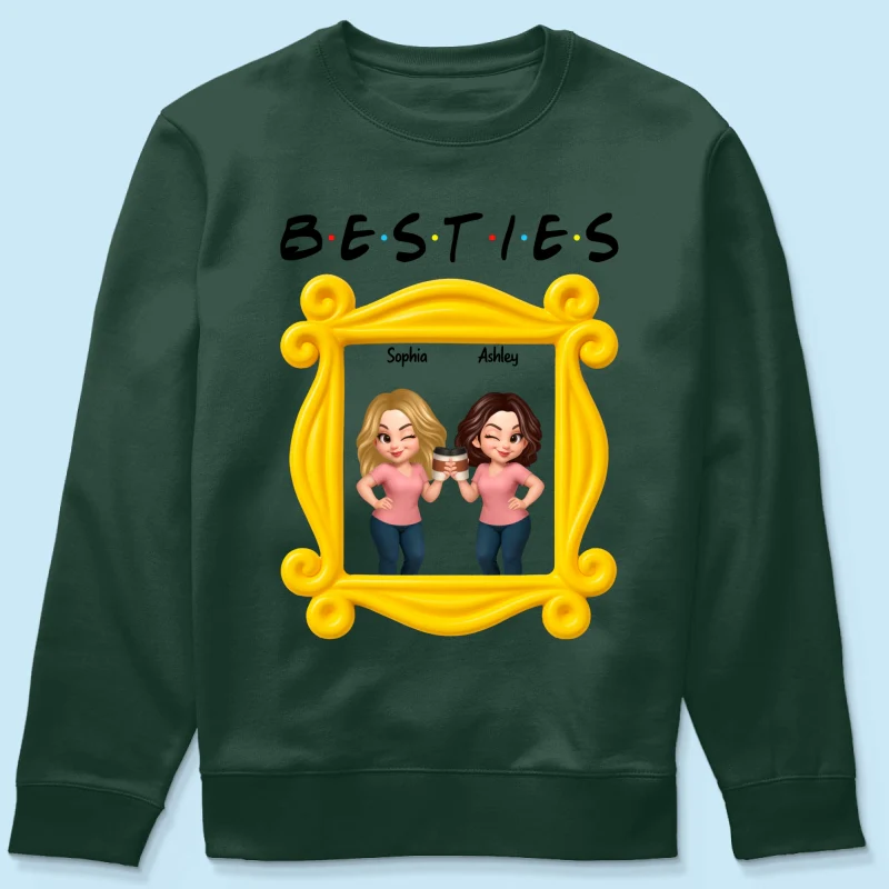 Best Friends Personalized Funny Matching Shirts, Sweatshirts, Fall Gift for Best Friends - Image 66