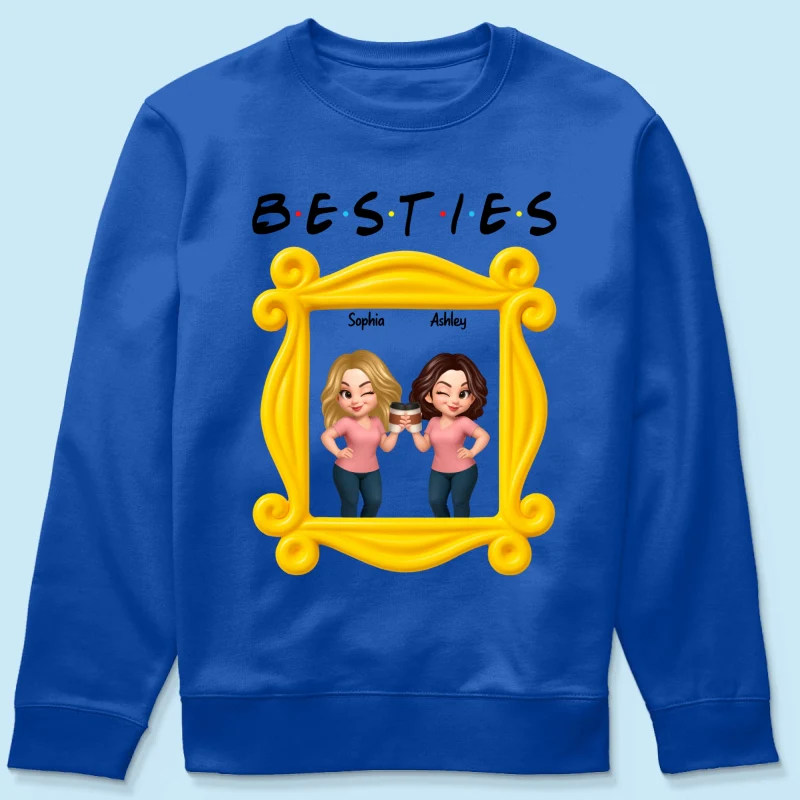 Best Friends Personalized Funny Matching Shirts, Sweatshirts, Fall Gift for Best Friends - Image 67