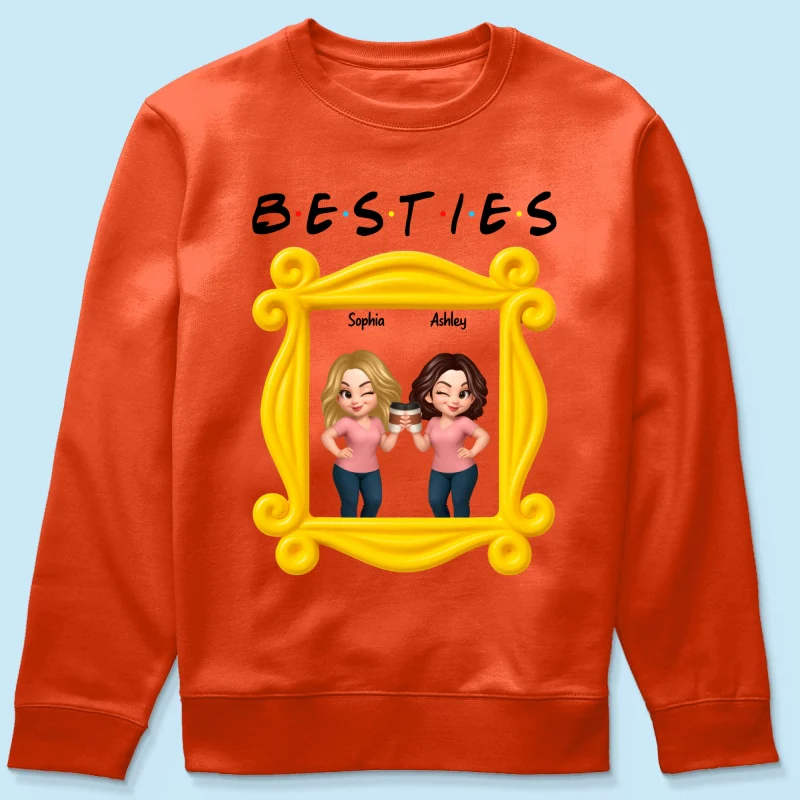 Best Friends Personalized Funny Matching Shirts, Sweatshirts, Fall Gift for Best Friends - Image 69