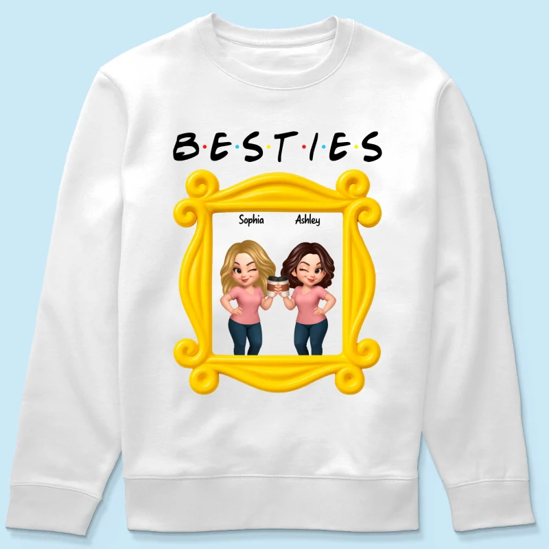Best Friends Personalized Funny Matching Shirts, Sweatshirts, Fall Gift for Best Friends - Image 70