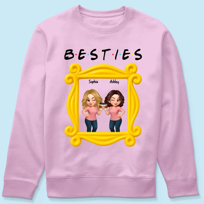 Best Friends Personalized Funny Matching Shirts, Sweatshirts, Fall Gift for Best Friends - Image 72