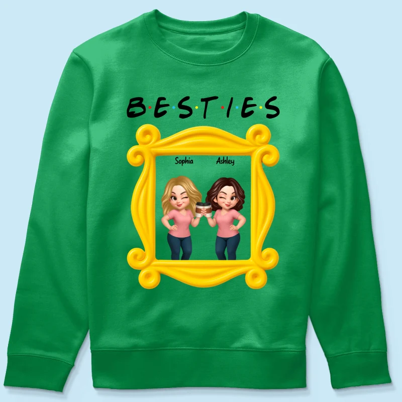 Best Friends Personalized Funny Matching Shirts, Sweatshirts, Fall Gift for Best Friends - Image 74