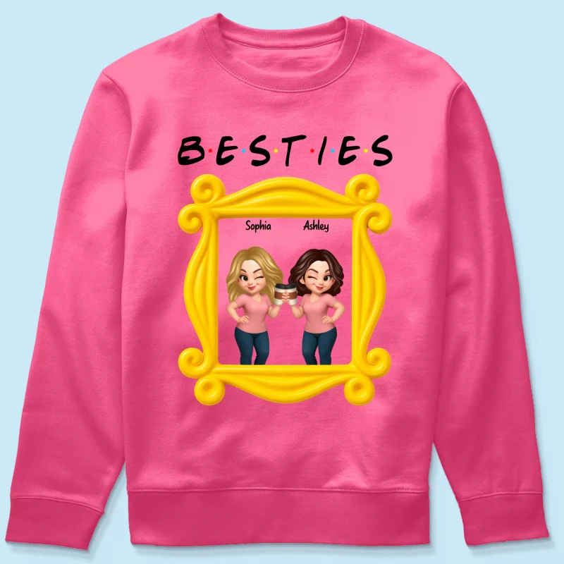 Best Friends Personalized Funny Matching Shirts, Sweatshirts, Fall Gift for Best Friends - Image 75
