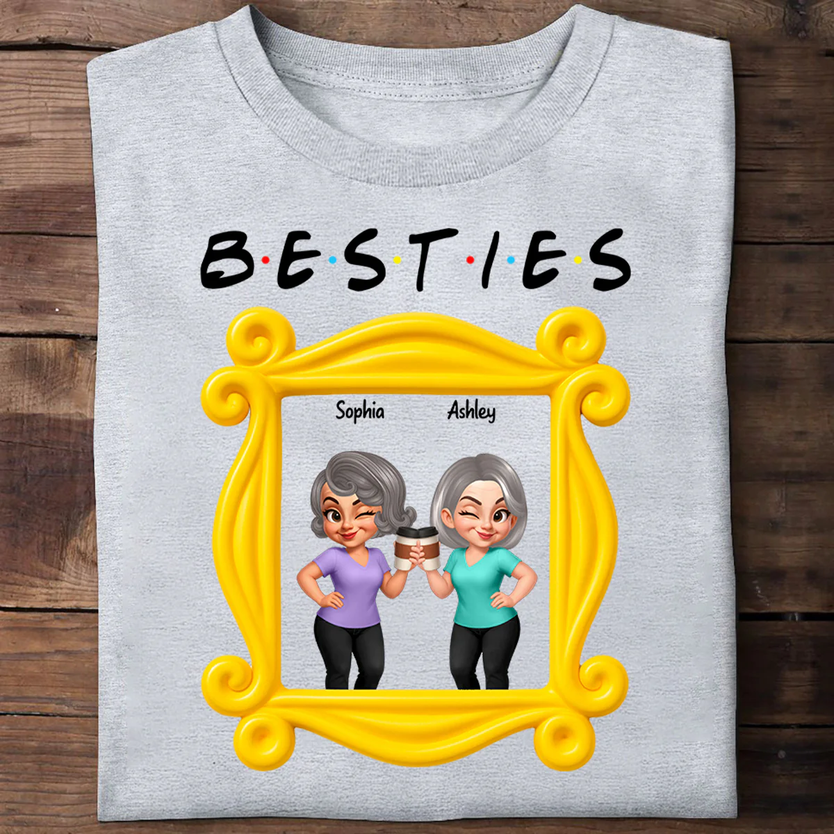Best Friends Personalized Funny Matching Shirts, Sweatshirts, Fall Gift for Best Friends - Image 8