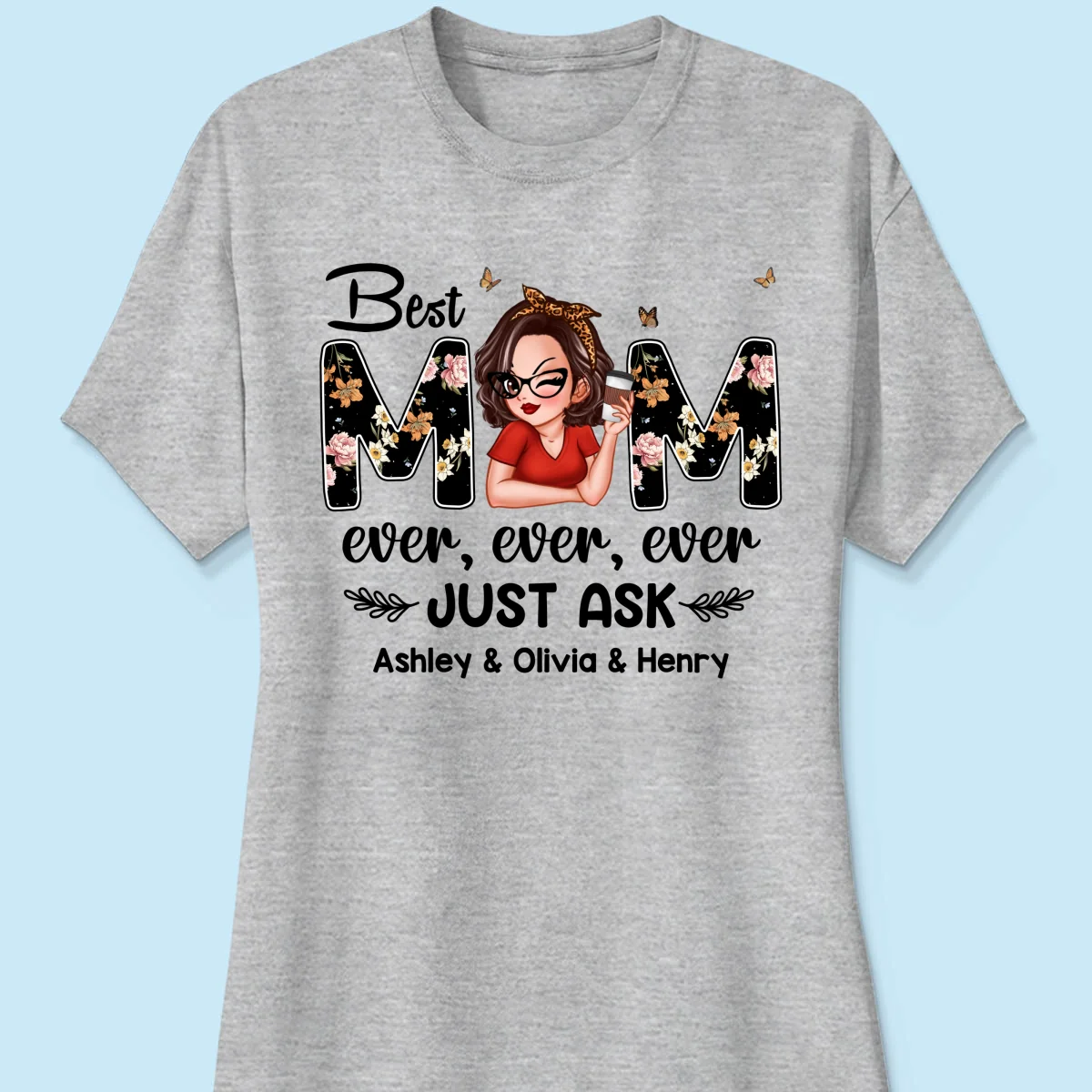 Best Mom Ever Custom Birth Month Flowers Personalized Shirt - Image 12