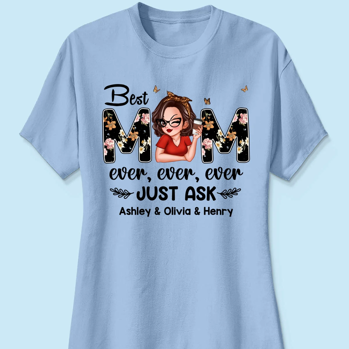 Best Mom Ever Custom Birth Month Flowers Personalized Shirt - Image 14