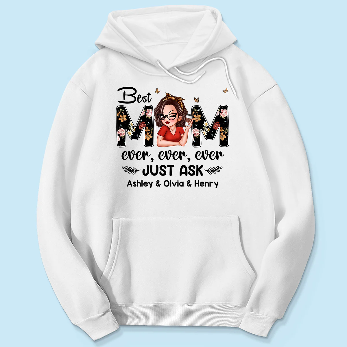 Best Mom Ever Custom Birth Month Flowers Personalized Shirt - Image 5