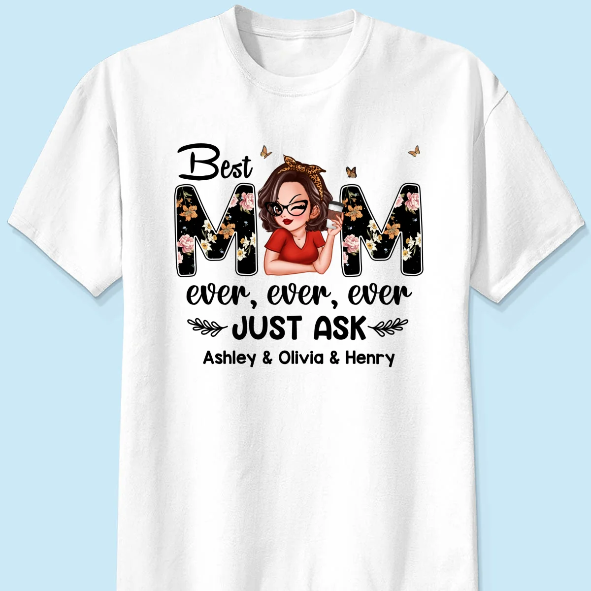 Best Mom Ever Custom Birth Month Flowers Personalized Shirt - Image 7