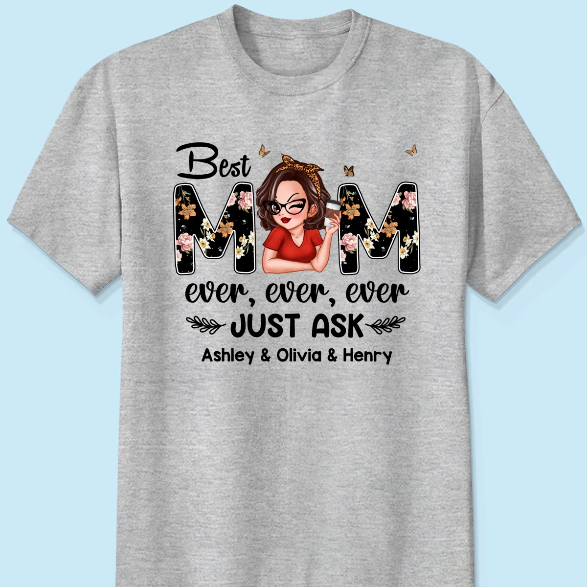Best Mom Ever Custom Birth Month Flowers Personalized Shirt - Image 8