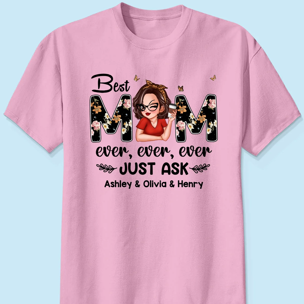Best Mom Ever Custom Birth Month Flowers Personalized Shirt - Image 9