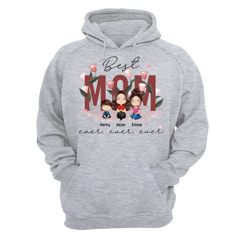 Best Mom Ever Ever Ever Flower Garden Doll Watercolor Personalized Shirt - Image 14