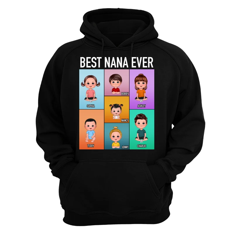 Best Mom Grandma Ever Doll Kids In Colorful Frame Personalized Shirt - Image 13