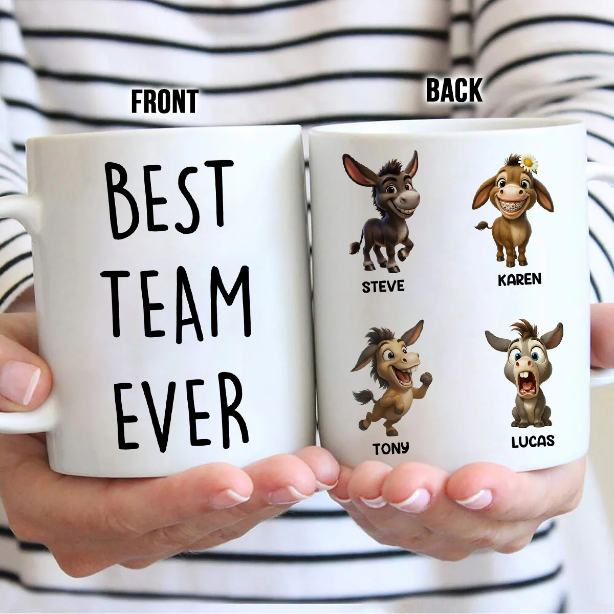 Best Team Ever Coworkers - Personalized Mug - Funny Christmas Gift for Work Besties, Employees - Image 6