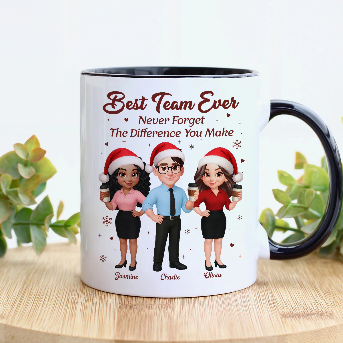 Best Team Ever Never Forget The Difference You Make - Personalized Mug - Christmas Gift For Colleagues, Coworkers, Boss - Image 5
