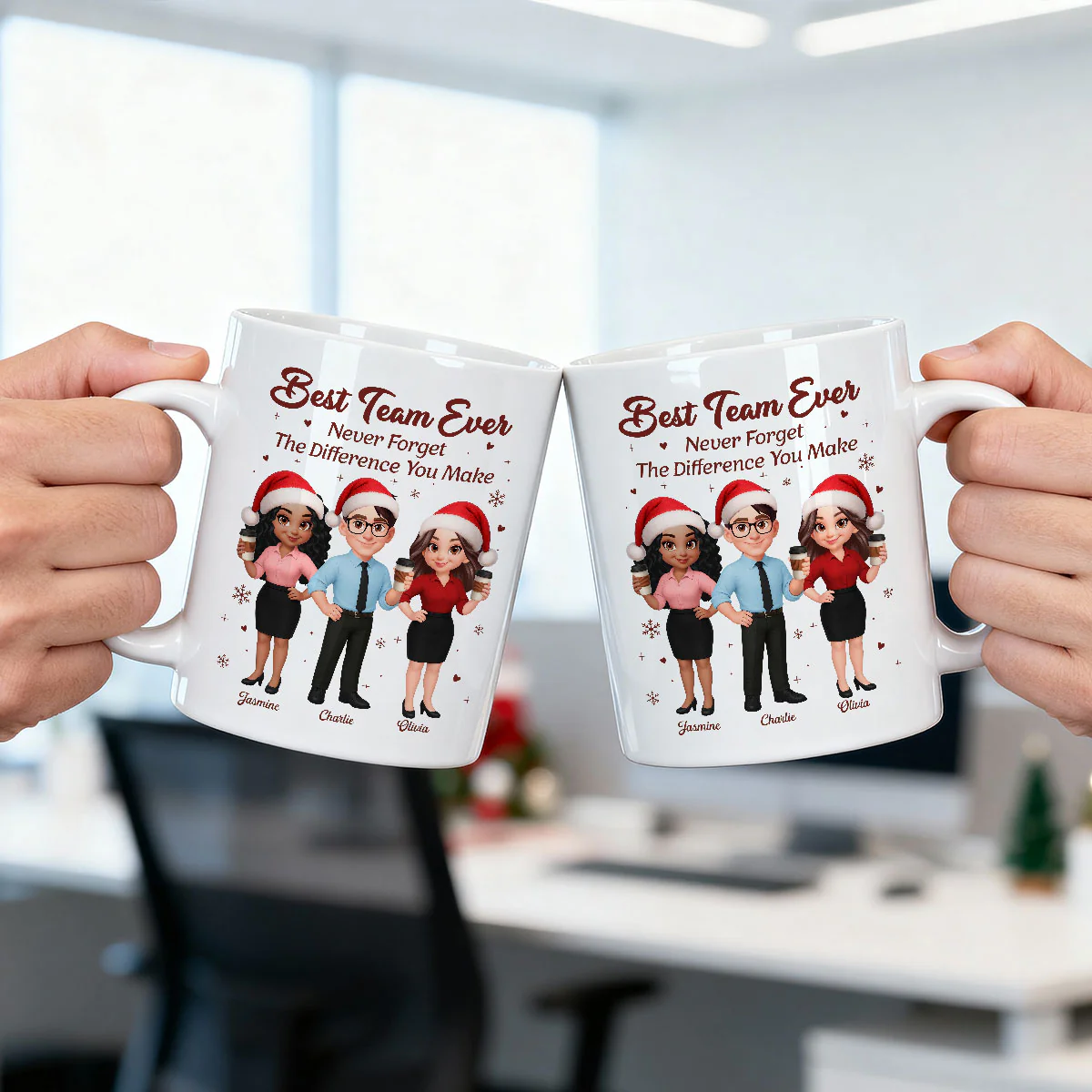 Best Team Ever Never Forget The Difference You Make - Personalized Mug - Christmas Gift For Colleagues, Coworkers, Boss - Image 9