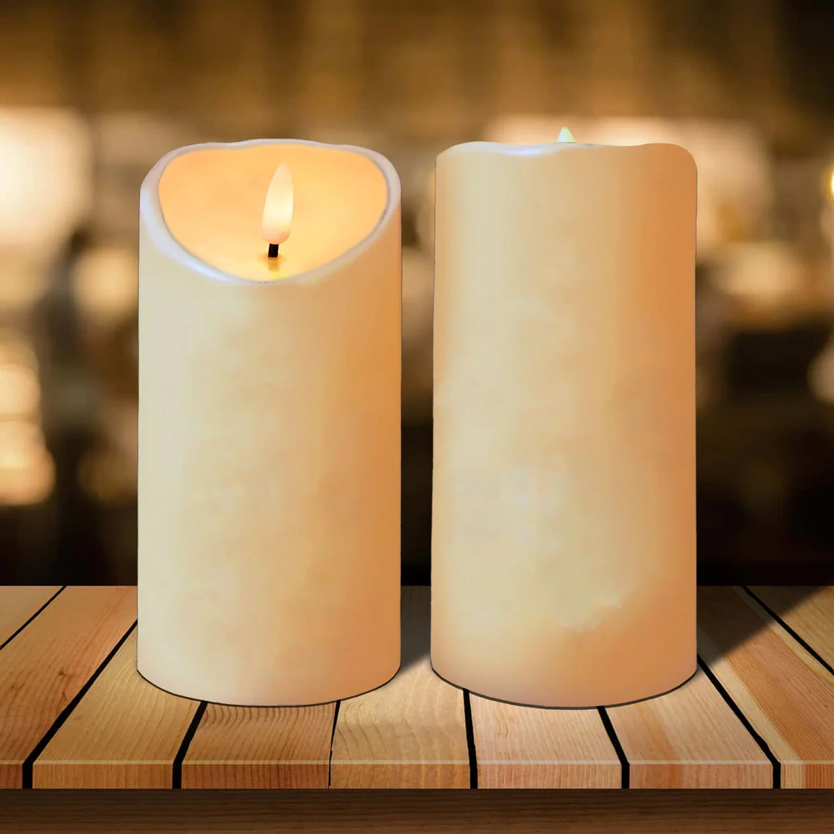 Besties Forever Message Christmas Besties Back View Personalized LED Candle - Image 17