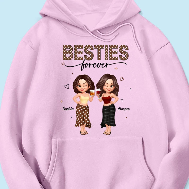 Besties Forever Polka Dot Patterned - Personalized Shirt - Image 22