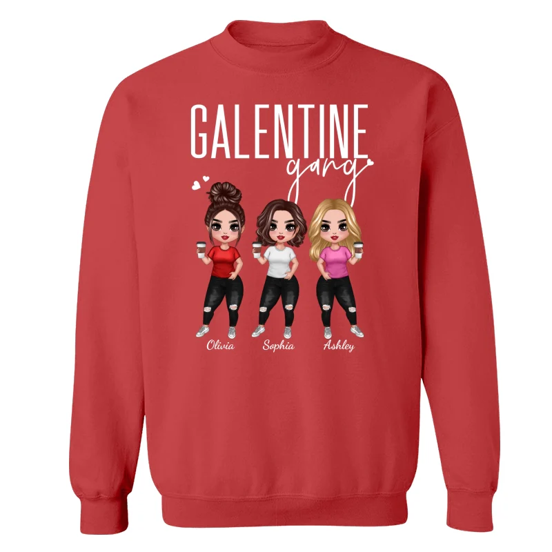Besties Galentine Gang Valentine‘s Day Gift For Best Friends Personalized Shirt - Image 15